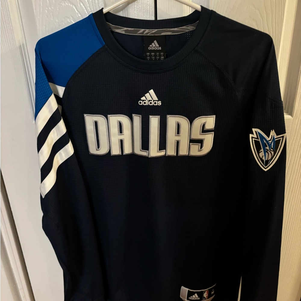 Dallas Mavericks NBA Adidas navy youth pull over
